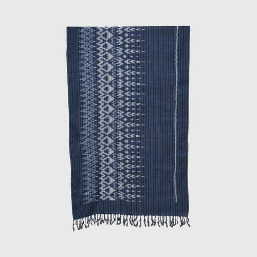 SAMER Cotton shawl - Indigo