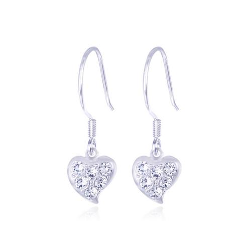 12VICTORY Sparkling Heart Earrings