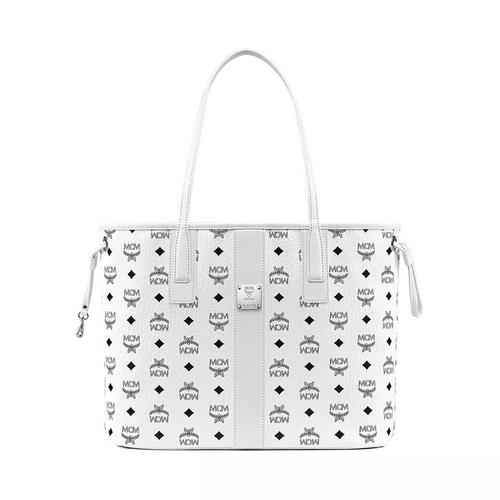 MCM Reversible Liz Visetos白色托特包