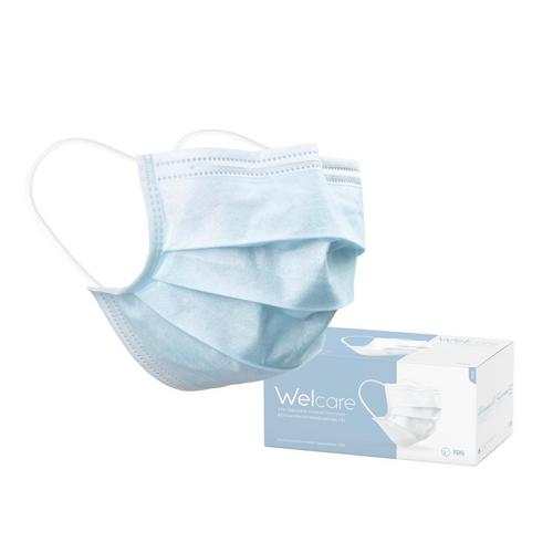 Welcare Surgical Face Mask  50pcs - Blue