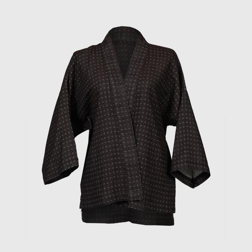 NINECHAIDEE - Japanese pattern cotton robe Brown Size M