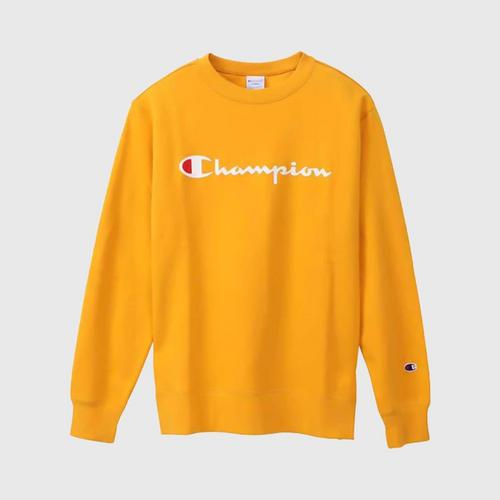 CHAMPION Crewneck Sweatshirt C3-Q002-750 - Yellow Mustard S