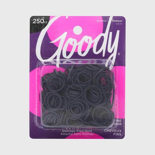 GOODY Womens Classics Rubberband Black - 250 Pcs