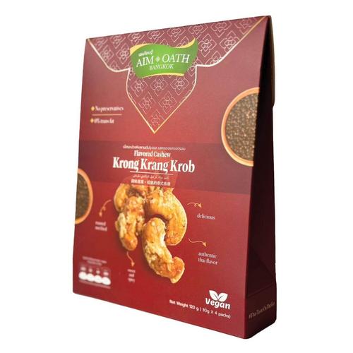 AIM-OATH KRONG KRANG KROB FLAVORED CASHEW NUT 120G.