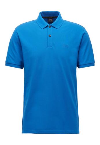 服装HUGO BOSS Pallas Pique Polo (Bright Blue) Size S