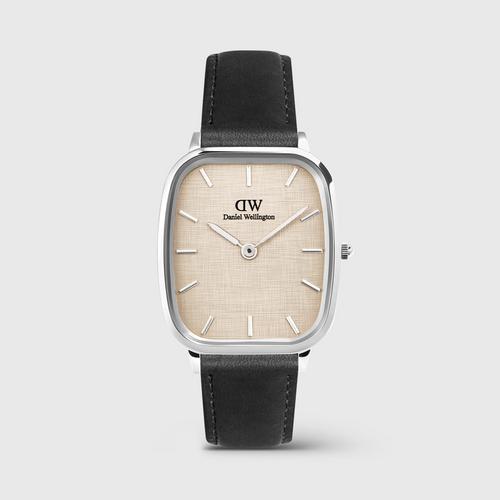 Daniel Wellington Marlon 32x36.30 谢菲尔德亚麻表带银色