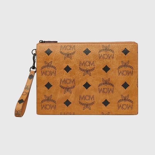 MCM AREN MAXI MN VI FLAT POUCH MED, ONE SIZE