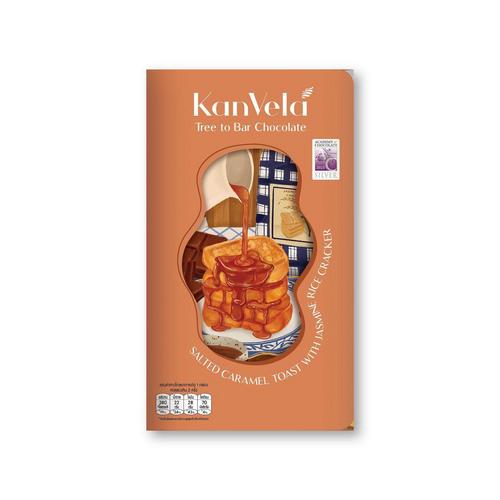 KANVELA Salted Caramel Toast with Jasmine Rice Cracker - 60 g