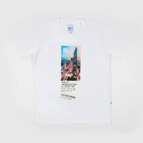 MAHANAKHON SKYWALK T-SHIRT BIG TICKET  (S) - WHITE