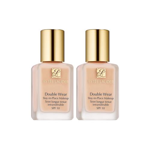 雅诗兰黛 Double Wear 持妆粉底液两支装 SPF10/PA++ 30ml x2 - 1W1 Bone