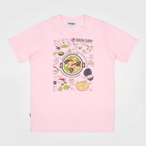 MAHANAKHON T-Shirt Green Curry Pink - S