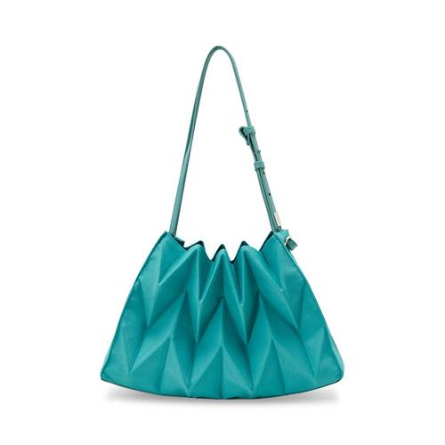 PAVI STUDIO W-Gyoza 腰褶肩包 - 海洋蓝