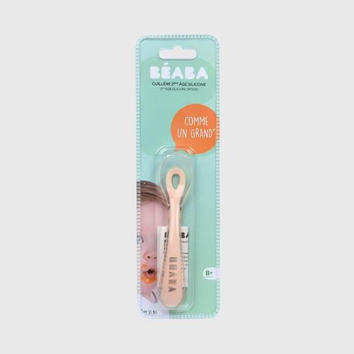 BEABA  SILICONE SPOON-VINTAGE PINK