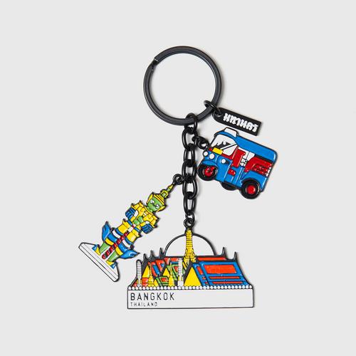MAHANAKHON 3H Bangkok Keychain - Black
