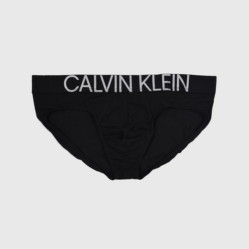 CALVIN KLEIN CK ID Statement Cotton Hipster Briefs Black Size S