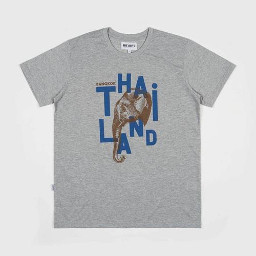 MAHANAKHON Thailand Elephant T-shirt Grey - S