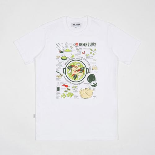 MAHANAKHON T-Shirt Green Curry White - S