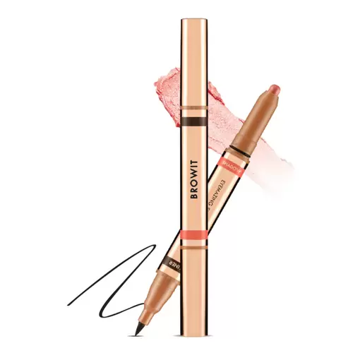 Browit Eyemazing Shadow and Liner 0.85 ml.+0.60g. #Charming Apricot