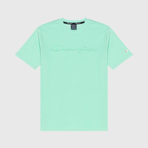 CHAMPION Crewneck T-Shirt 217146-GS101 - Blue Green S