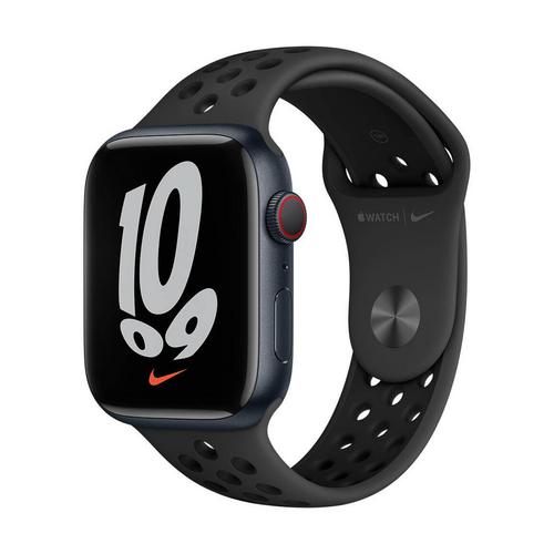 APPLE Watch Nike Series 7 (GPS+Cellular) Midnight Aluminum Case with
Anthracite Black Nike Sport Band (45mm.)