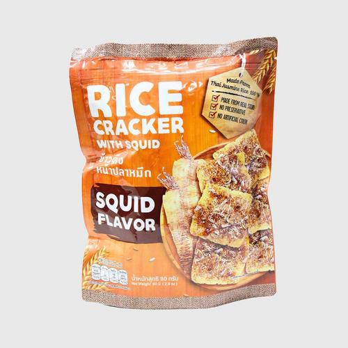 Scent of Healthy Rice Cracker with Squid  80 g.