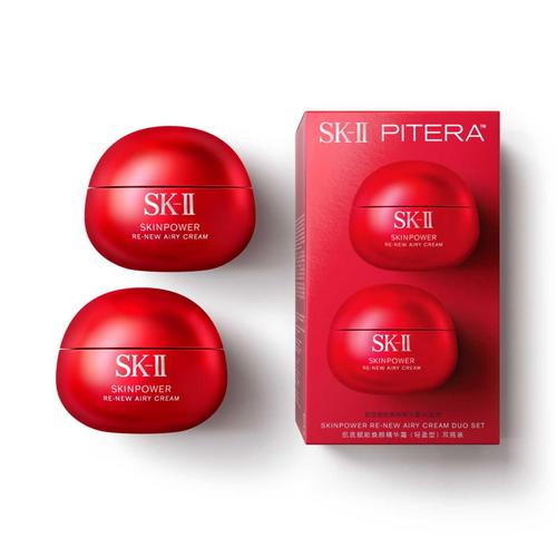 SK‑II 赋能焕采精研轻盈面霜双支装(80g*2)