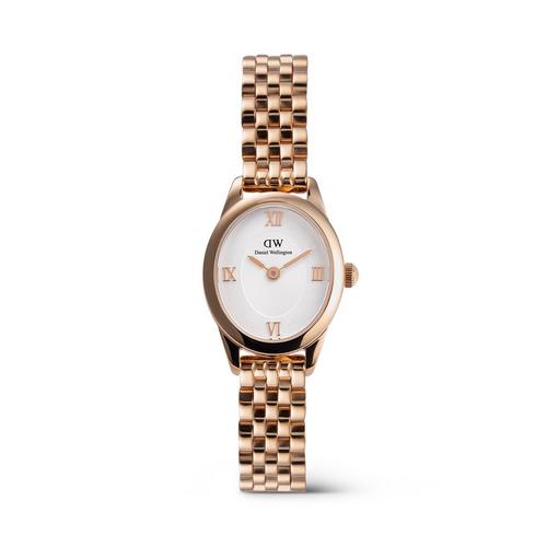 Daniel Wellington Ophelia Mini 25.5x22 白色链节玫瑰金