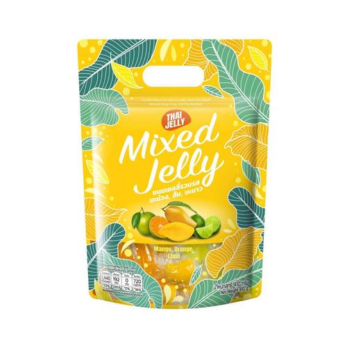 THAI JELLY混合口味果冻软糖(芒果橘子青柠）410g