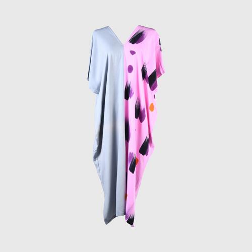 AL-HAMEEN BATIK  Casual wear batik (Hill tribe style) -  Pink/gray