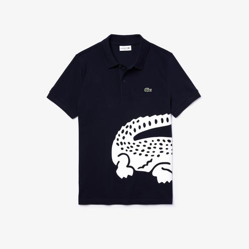 LACOSTE Men's Lacoste Regular fit Oversized Crocodile Print Polo Shirt - 4