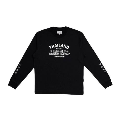 Mahanakhon S-T-Shirt LONG Sleeve Dragon Black