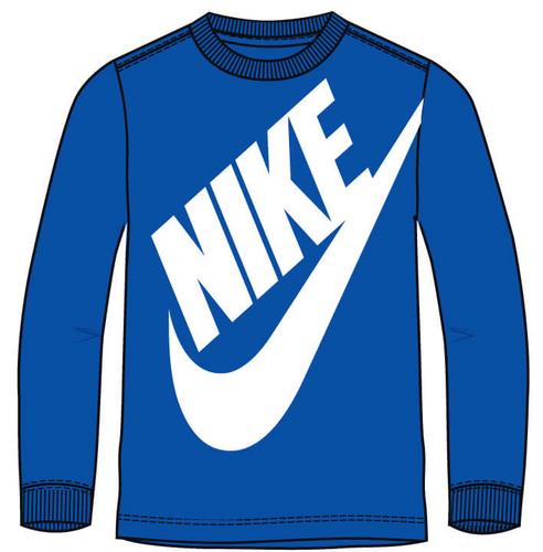 Nike Oversized Futura Long Sleeve T-Shirt GAME ROYAL size 4..