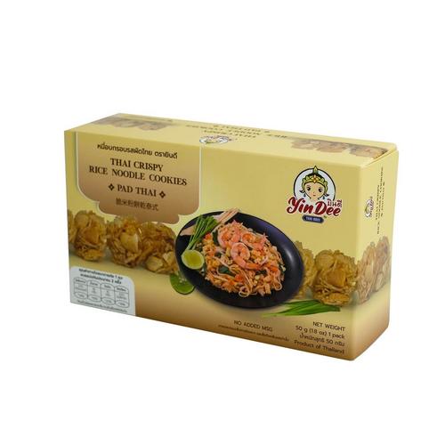 YIN PAD THAI (THAI CRISPY RICE NOODLE COOKIES) 50G.