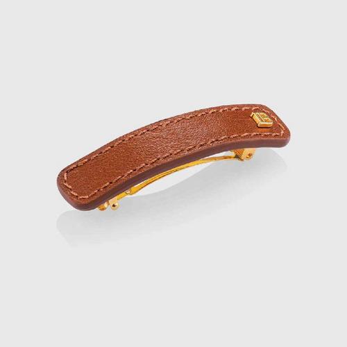 BALMAIN PARIS HAIR COUTURE Riviera Barrette Cognac Medium