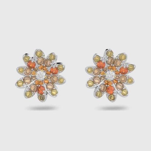 施华洛世 SWAROVSKI ()Eternal Flower stud earrings Flower, Multicolored,
Mixed metal finish