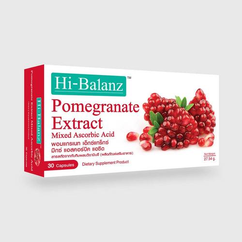 Hi-Balanz Pomegranate Extract Mixed Ascorbic Acid 30 Capsules