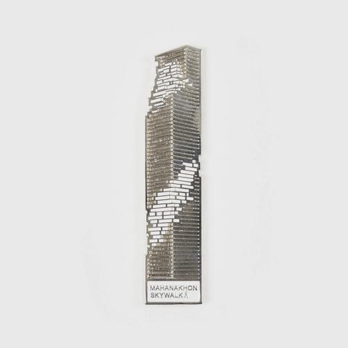 Mahanakhon SkyWalk Tower Magnet Silver