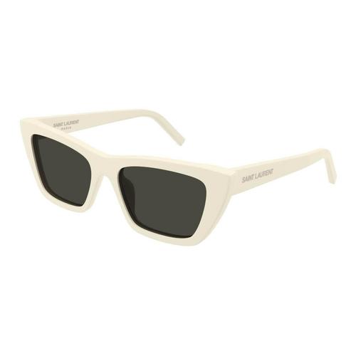 圣罗兰 SAINT LAURENT (太陽眼鏡 ) SL 276 MICA-056 Shiny Solid Ivory/Solid GreySIZE 55