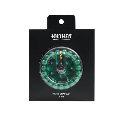MAHANAKHON STONE AVENTURINE BRACELET YAK - GREEN