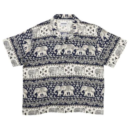 Mahanakhon Chang Hawaii Shirt Navy - S