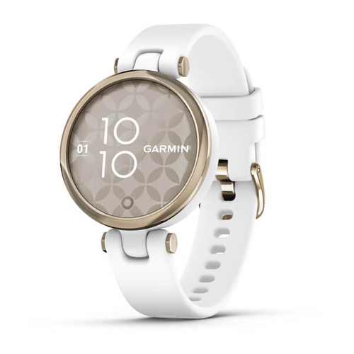 GARMIN Lily™ - Cream Gold Bezel with White Case and Silicone Band