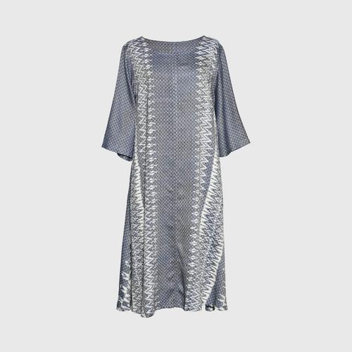 TAYWA - Handwoven cotton dress Free size dark gray