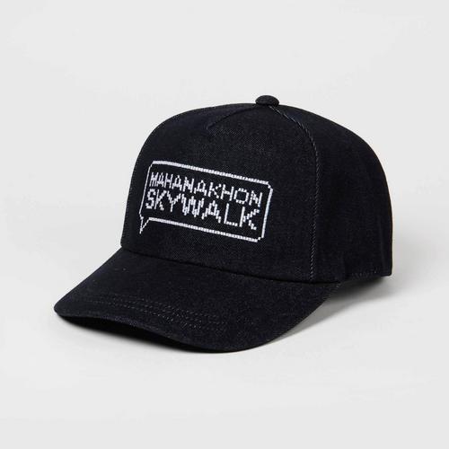 MAHANAKHON SKYWALK CAP LOGO PIXEL - BLACK