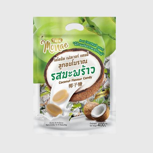MONAE BRAND COCONUT FLAVOUR CANDY                            400 G.