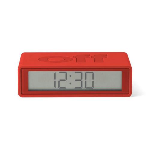 LEXON Flip+ Travel Alarm Clock - Red