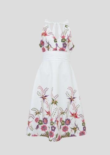 YAYEE - lavender Batik Dress - White L