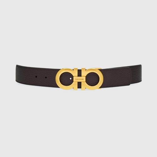 Ferragamo Gancini reversible and adjustable belt Moorish/Black Coffee
Size 105