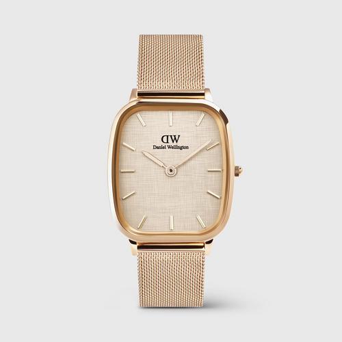 Daniel Wellington Marlon 32x36.30 梅尔罗斯亚麻表带玫瑰金