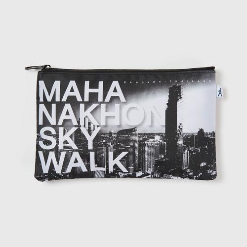 Mahanakhon Skywalk Zip Pouch - White