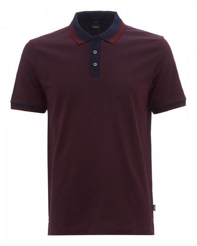 服装HUGO BOSS Philipson 66 Polo Shirt (Burgundy) Size S